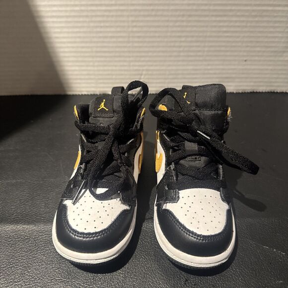 Air Jordan 1 Mid TD 'Black Gold' Size 7C 640735-177 with box - Picture 4 of 11